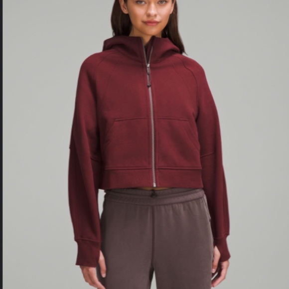 lululemon athletica Tops - NWT! Lululemon - Scuba Oversized Full Zip - Merlot